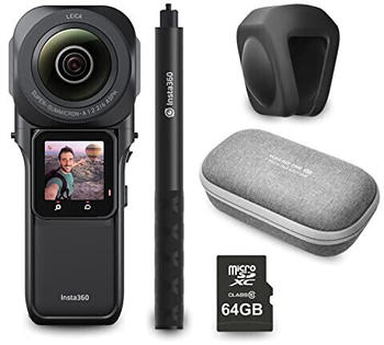 Insta360 One RS 1-Zoll 360 Edition + Selfie-Stick + Objektivschutz + Tragetasche + 64GB microSD