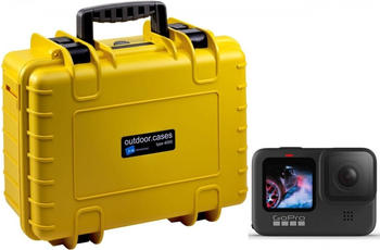 GoPro HERO9 Black + B&W Case Typ 4000 gelb