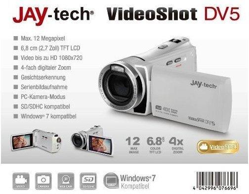 JAY-tech VideoShot DV5 weiß