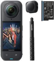 Insta360 X5 Starter Bundle Action-Cam, wasserdicht bis 15m, 8K/30fps, 72MP, 360&deg;