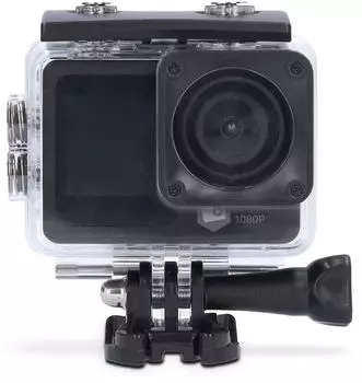 Nedis Action Cam Dual-Screen 1080p@30fps 12MPx wasserdicht 30m Wi-Fi schwarz (ACAM31BK)