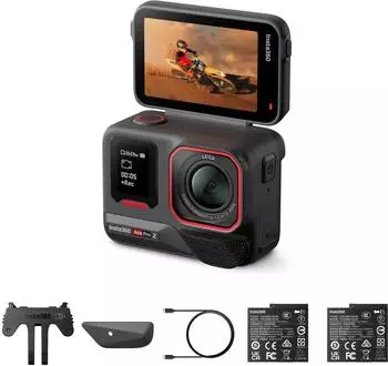 Insta360 Ace Pro 2 Dual Battery Bundle, 8K Action Cam (CINSBBGA-BAT-BDL)