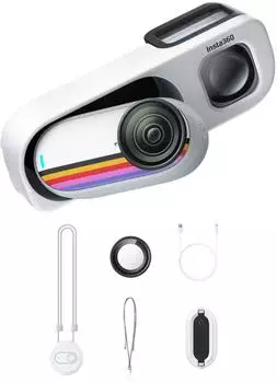 Insta360 GO 3S Retro-Bundle Sonderedition, 64GB, wei&szlig; (4K)