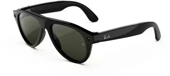 Ray-Ban Meta (Gen 3) Aviator RW4016 Shiny Black Green Polarized