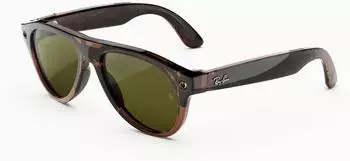 Ray-Ban Meta (Gen 3) Aviator RW4016 Shiny Transparent Umber Clear to Jade Transitions