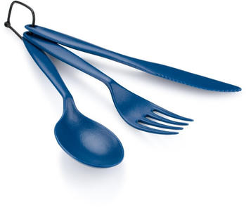 GSI Outdoors Tekk Besteckset mit Ring, 3-teilig, blau