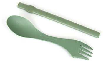 Light My Fire Spork n Straw cutlery set, green
