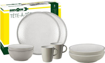 Brunner Outdoor Amadè Geschirrset, Tête-à-Tête, 8-teilig