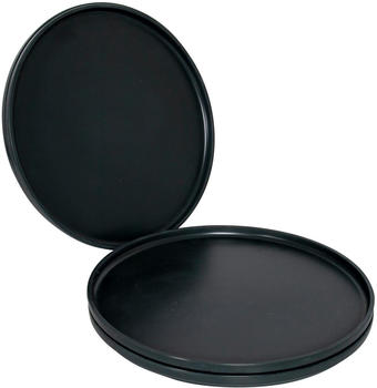 Bo-Camp Patom Essteller, 4-teilig, anthrazit, Ø 26cm