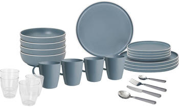 Brunner Outdoor Dolomit Geschirrset, 37-teilig, blau