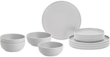 Brunner Outdoor Dolomit Geschirrset, 12-teilig, weiß