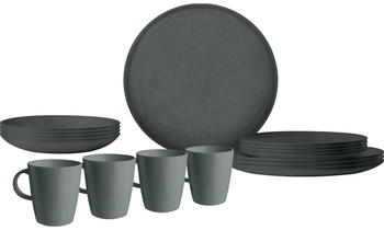 Brunner Outdoor Tierra Geschirrset, 16-teilig, grau