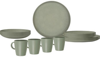 Brunner Outdoor Tierra Geschirrset, 16-teilig, grün