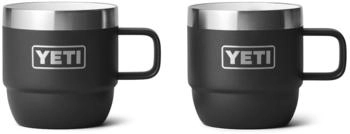 Yeti Rambler 6 oz (177 ml) Stapelbare Tasse schwarz