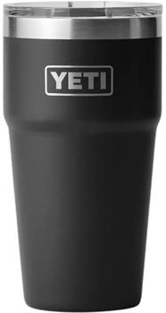 Yeticool Rambler 16oz Stackable Isolierbecher (473ml, schwarz)