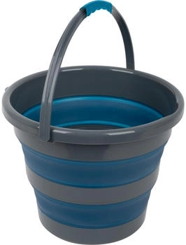 Brunner Outdoor Drum Fold-Away Eimer, 10L, schwarz/avio blau
