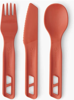 Sea to Summit Passage Cutlery Set 3 Piece spicy orange Sea to Summit Passage Cutlery Set 3 Piece spicy orange