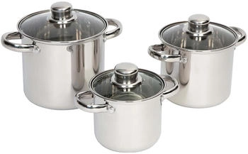 Bo-Camp Royal Plus Topf-Set - Edelstahl - 3-teilig