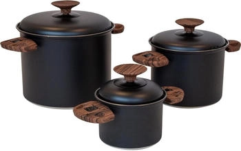Bo-Camp Hading Topfset - schwarz - 3-teilig