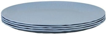Koziol Club Organic Teller, Ø26cm, 4-teilig, blau