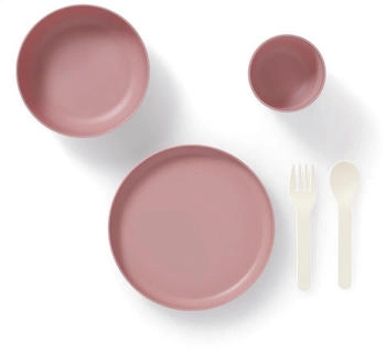 Zeller Kinder Geschirrset, Kunststoff, 5-teilig, rosé
