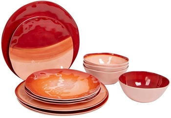 Bo-Camp Halo Geschirrset, 12-teilig, terra