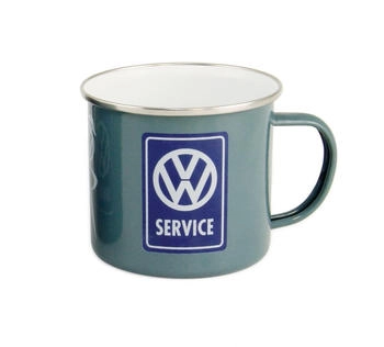 VW Collection Tasse, Emaille, 500ml, Service grau