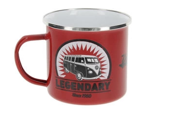 VW Collection Tasse, Emaille, 500ml, Legendary rot