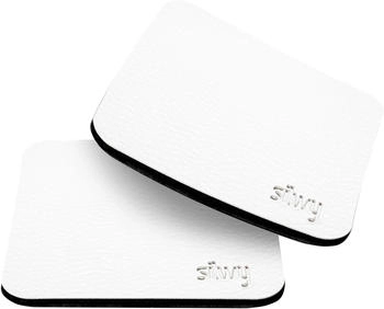 Silwy Metall-Nano-Gel-Untersetzer für Magnetgläser, weiß, 2er-Set Silwy Metall-Nano-Gel-Untersetzer für Magnetgläser, weiß, 2er-Set