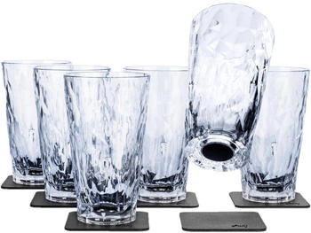 Silwy Magnet Longdrinkgläser, Kunststoff, 300ml, 6er Set, transparent Silwy Magnet Longdrinkgläser, Kunststoff, 300ml, 6er Set, transparent