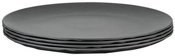 Koziol Club Organic Teller, Ø26cm, 4-teilig, grau