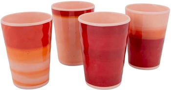 Bo-Camp Halo Becher, 400ml, 4er-Set, terra