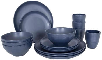 Bo-Camp Orville Geschirrset, 16-teilig, blau Bo-Camp Orville Geschirrset, 16-teilig, blau