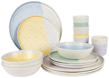 Bo-Camp Annecy Geschirr-Set, multi, 16-teilig