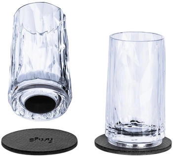 Silwy Magnet Shotglas, 40ml, Kunststoff, 2er Set, transparent Silwy Magnet Shotglas, 40ml, Kunststoff, 2er Set, transparent
