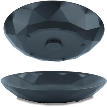 Silwy Magnet-Teller, Kunststoff, Ø24cm, 2-teilig, grau