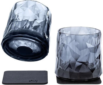 Silwy Magnet Tumbler, Kunststoff, 250ml, 2er Set, grau Silwy Magnet Tumbler, Kunststoff, 250ml, 2er Set, grau
