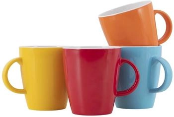 Gimex Colour Line Henkelbecher, 4er Set, Rainbow
