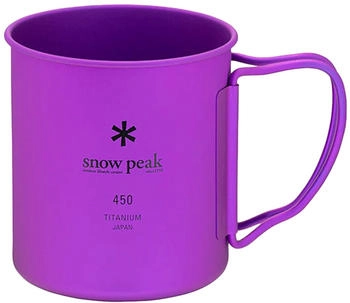 Snow Peak Titanium Single 450 Cup Purple