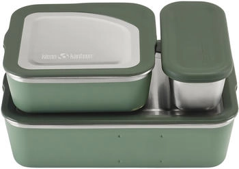 Klean Kanteen Rise Family Set - Big Meal / Lunch / Snack - Essensbehälter Sea Spray 3 Pack (1010629)