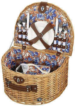 Cilio Picknickkorb Salina aus geflochtener Weide mit Thermotasche für 4 Personen (156867)