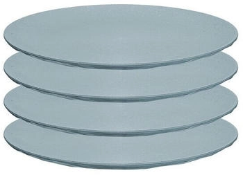 Koziol Club Organic Teller, Ø26cm, 4-teilig, flower blue