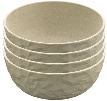 Koziol Club Organic Teller, Ø26cm, 4-teilig, leaf green