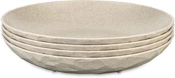 Koziol Club Organic Teller, Ø22cm, 4-teilig, sand