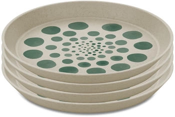 Koziol Connect Monstera Dots Teller, 20,5cm, 4er Set