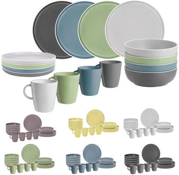 Brunner Outdoor Dolomit Geschirrset, 16-teilig, gelb