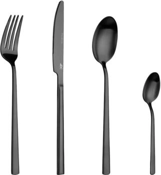 Bo-Camp Fairbanks Besteck-Set, 16-teilig, schwarz