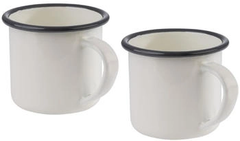 APS Henkelbecher, Emaille, 350ml, 2er Set