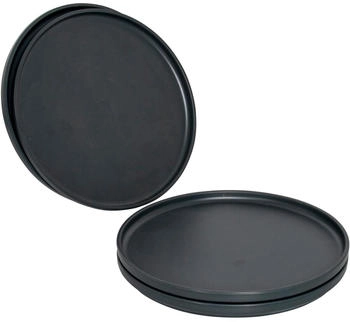 Bo-Camp Patom Frühstücksteller, 4-teilig, anthrazit, Ø 20cm