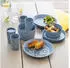 Koziol Blomster Geschirrset (42729694) Natur Blatt blau
